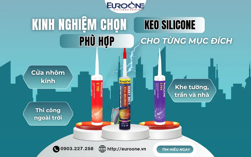 Kinh nghiệm chọn keo silicone