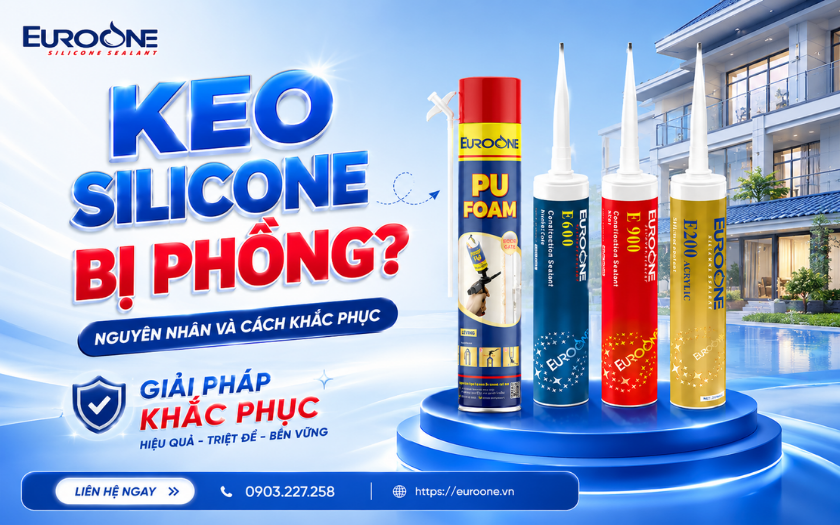 Keo Silicone bị phồng